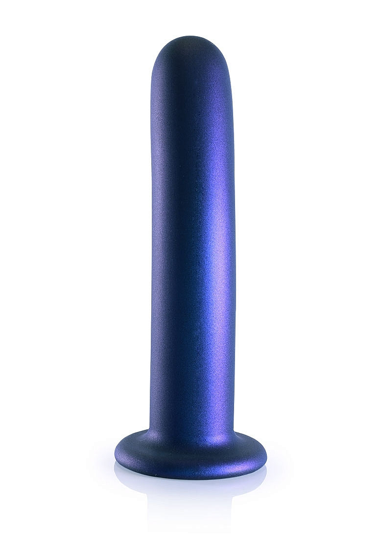 Shots Toys | OUCH! Smooth G-Spot Dildo - 7" / 17 cm - Metallic Blue
