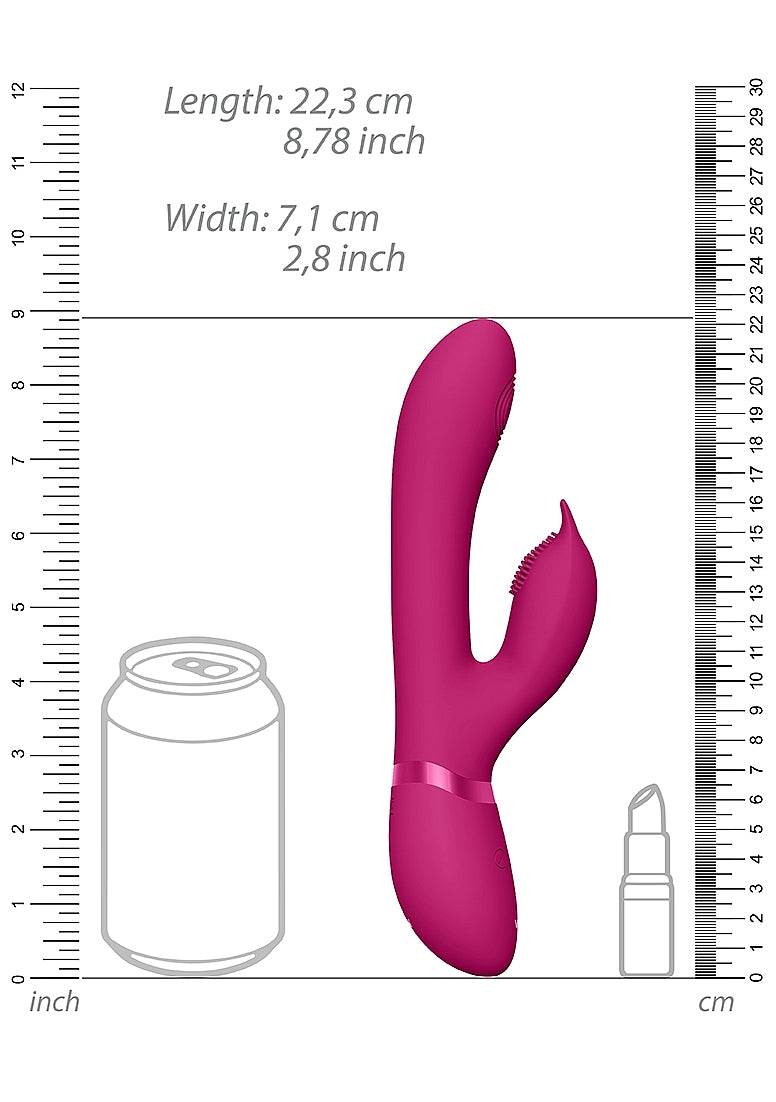 Shots Toys | VIVE Aimi Pulse-Wave & Vibrating G-Spot Rabbit Vibrator Pink