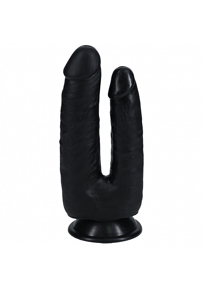 Shots Toys | REALROCK - Double Trouble 5"/6" Realistic Dildo - Black