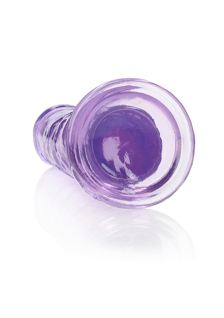 Shots Toys | REALROCK Crystal Clear 10" Straight Dildo No Balls - Purple