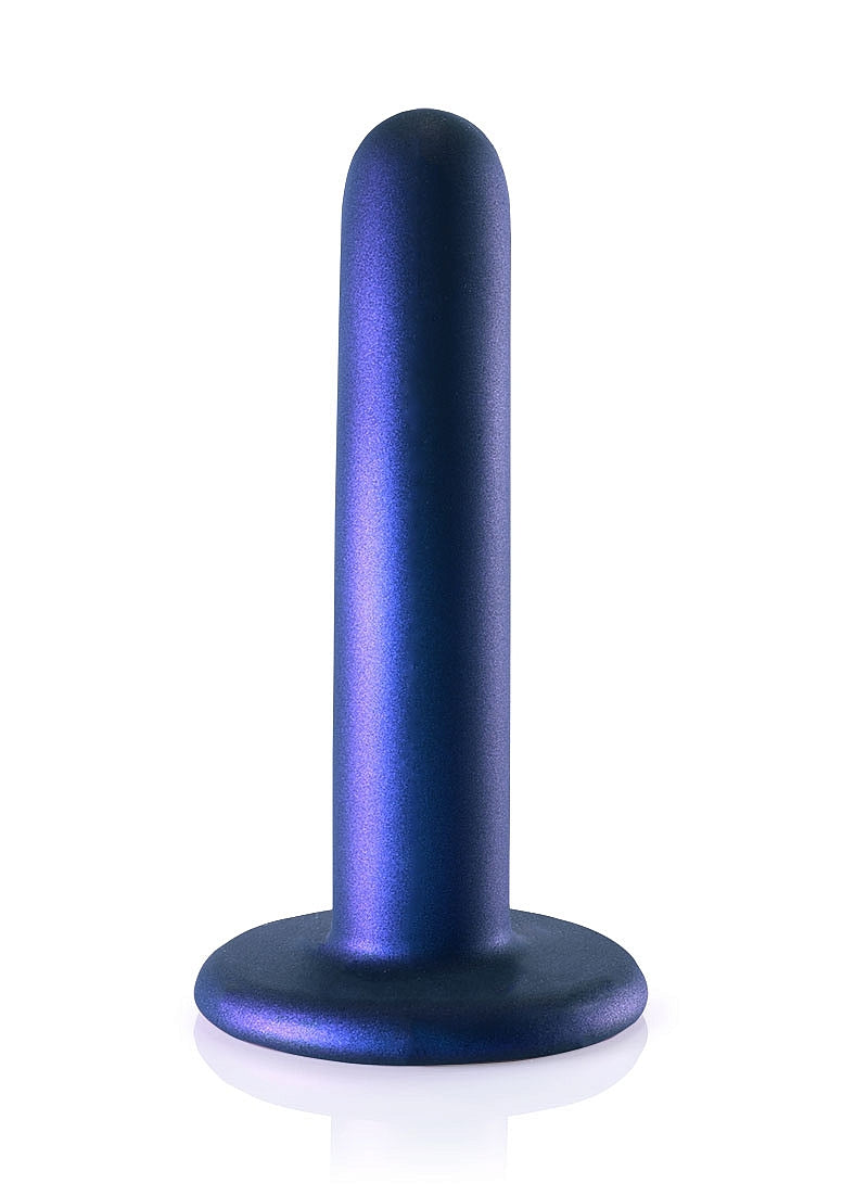 Shots Toys | OUCH! Smooth G-Spot Dildo - 5" / 12 cm - Metallic Blue