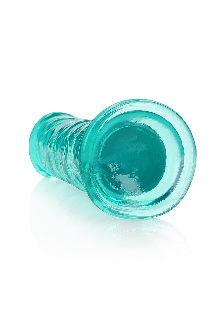 Shots Toys | REALROCK Crystal Clear 18cm Straight Dildo - Turquoise 7" Dong