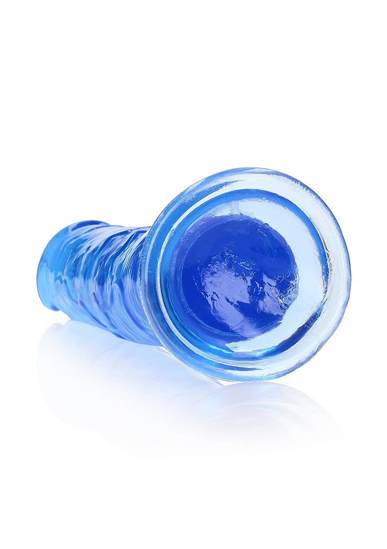 Shots Toys | REALROCK Crystal Clear 11" Straight Dildo No Balls - Blue
