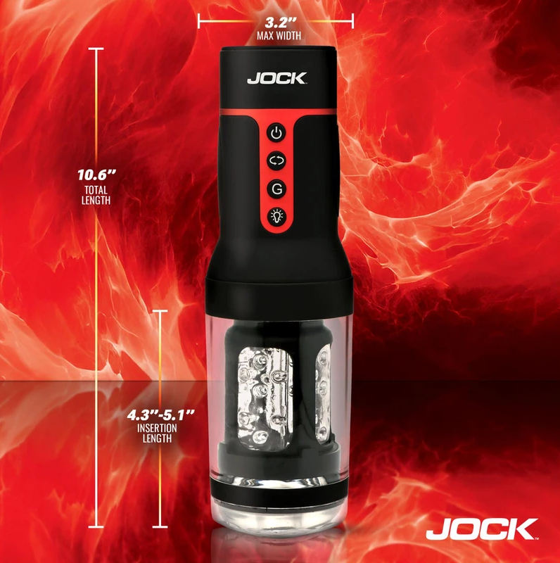Curve Toys | JOCK Auto Spin Spinning and Thrusting Masturbator