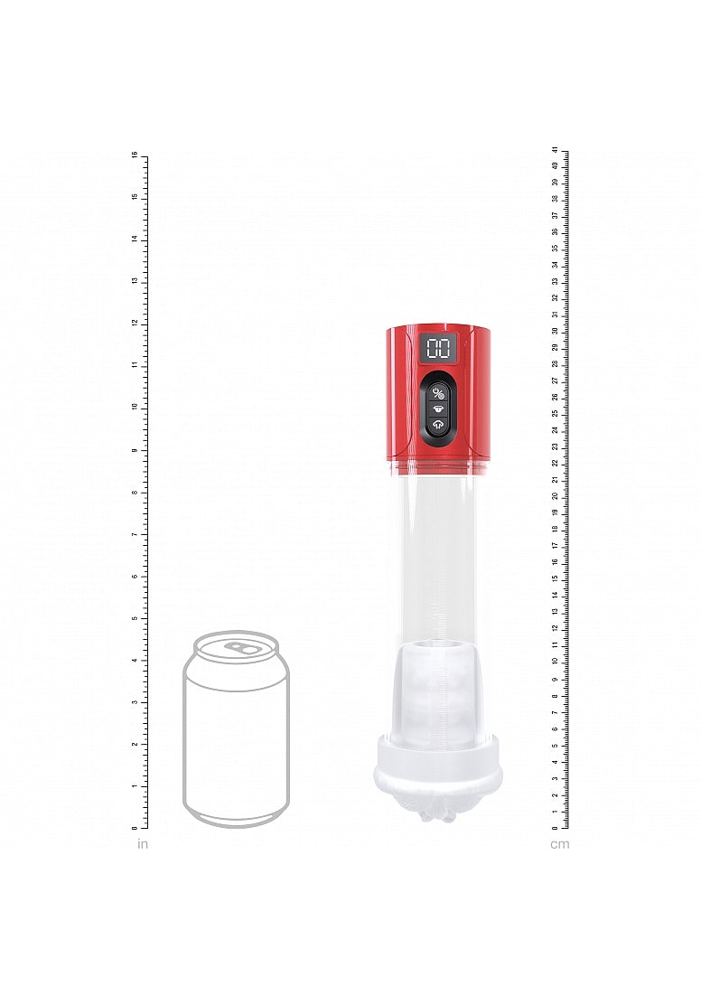 Shots Toys | PUMPED HyperLift - Suction Masturbator Pump - Metallic Red