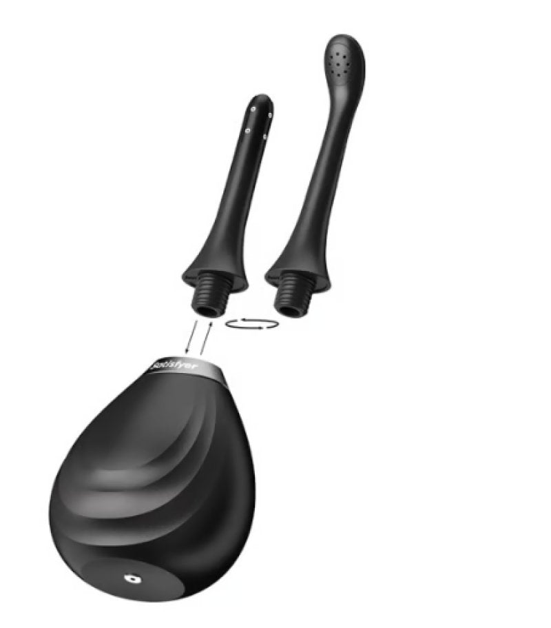 Satisfyer Clean & Play 2-in-1 Anal Douche - Black