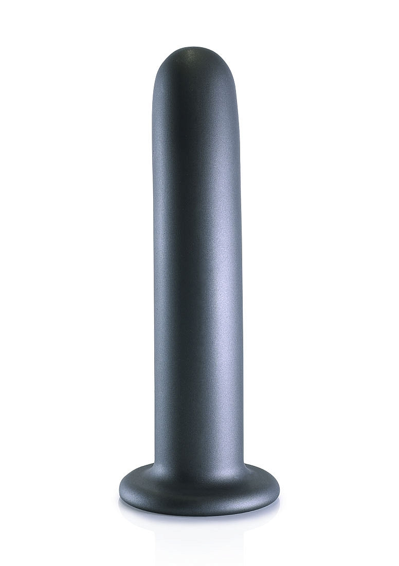 Shots Toys | OUCH! Smooth G-Spot Dildo - 7" / 17 cm - Gun Metal