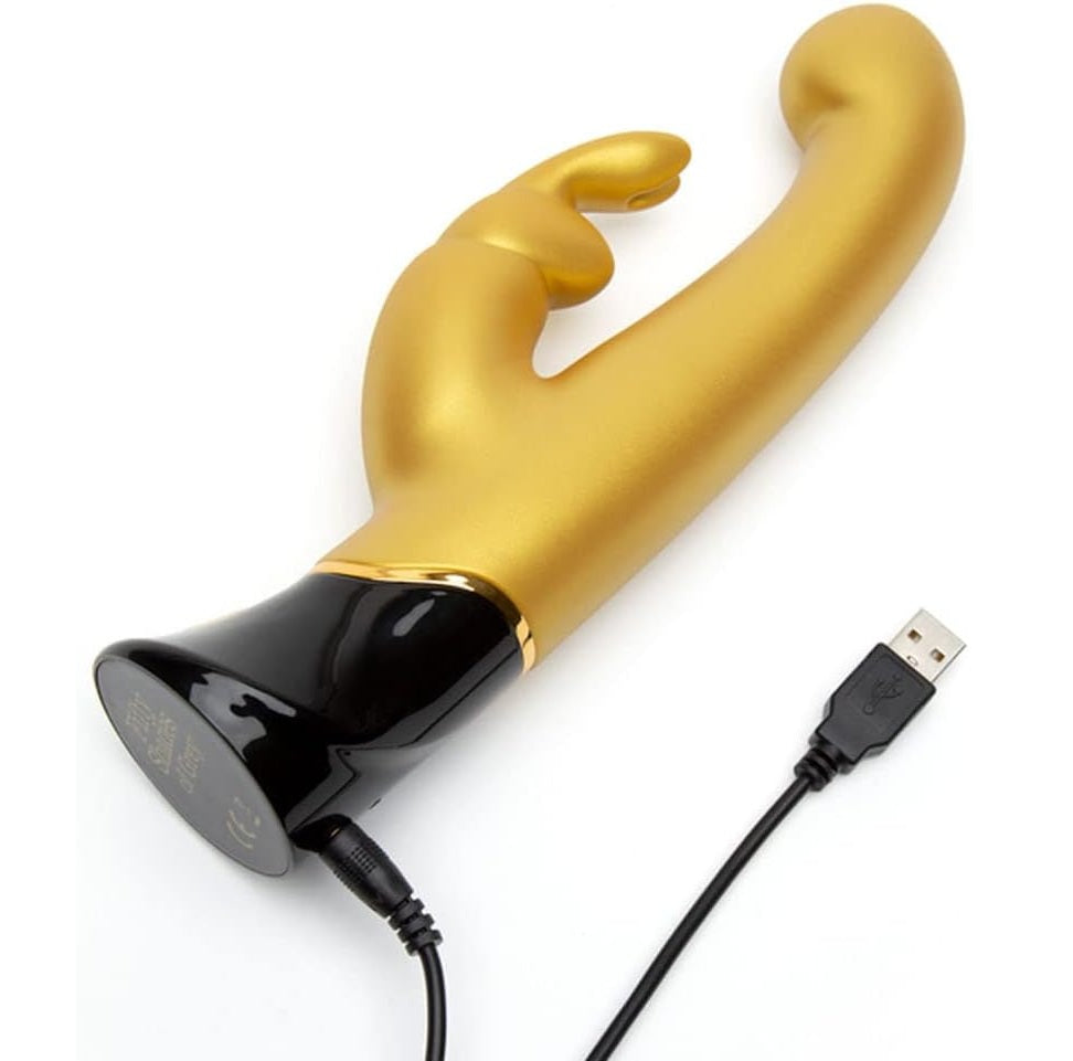 Fifty Shades of Grey Greedy Girl 10 Year Anniversary Gold Rabbit Vibrator