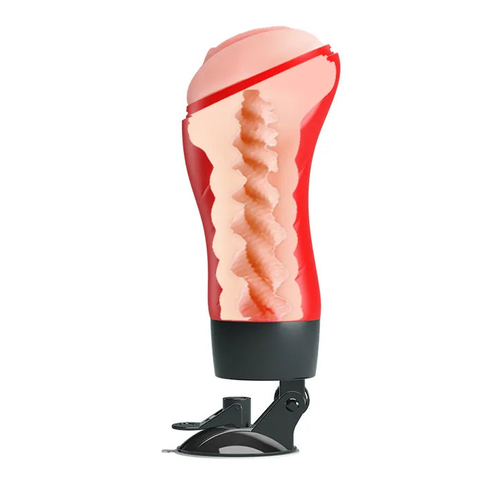 Crazy Bull Delia Vibrating Vagina Stroker with Suction Base