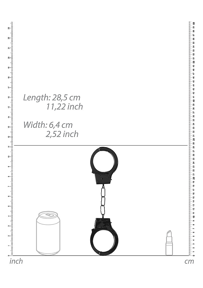 Shots Toys | OUCH! Beginners Handcuffs Metal - Black