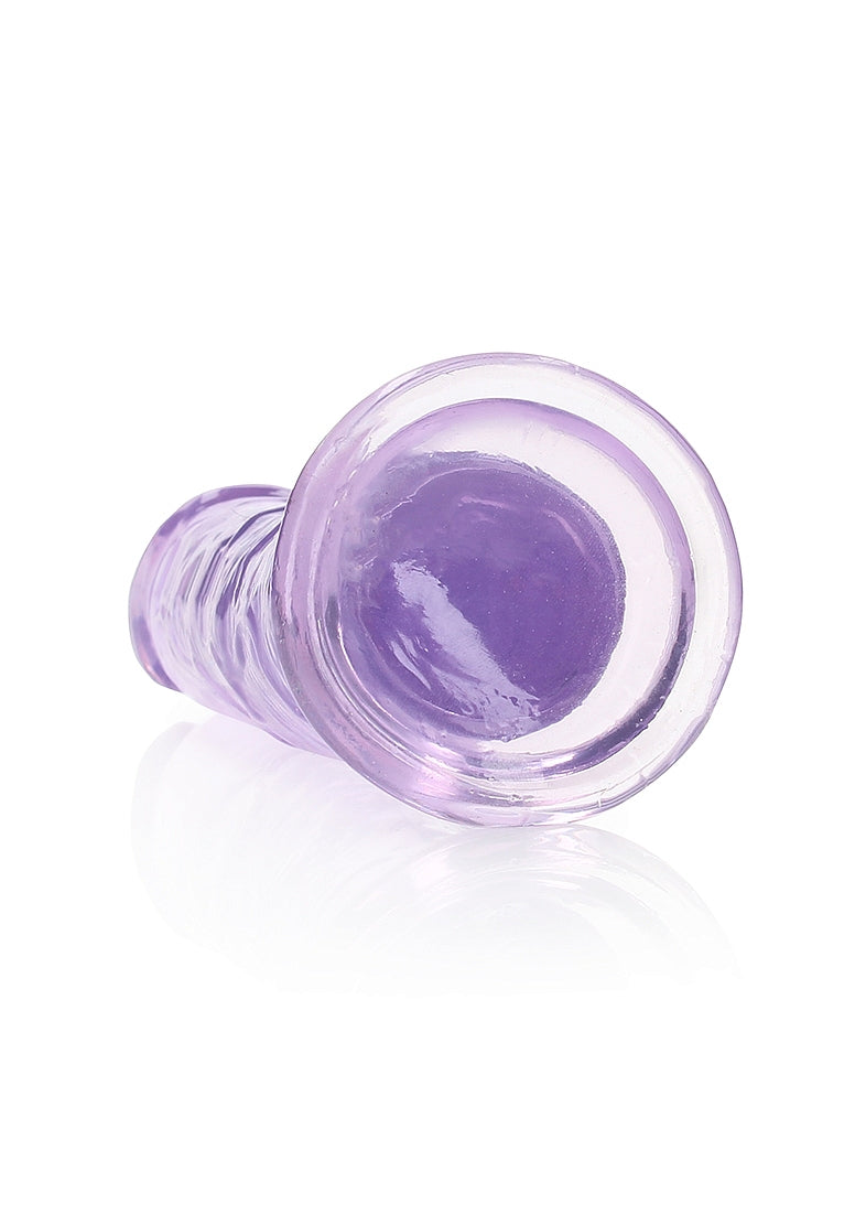 Shots Toys | REALROCK Crystal Clear 8" Straight Dildo No Balls - Purple