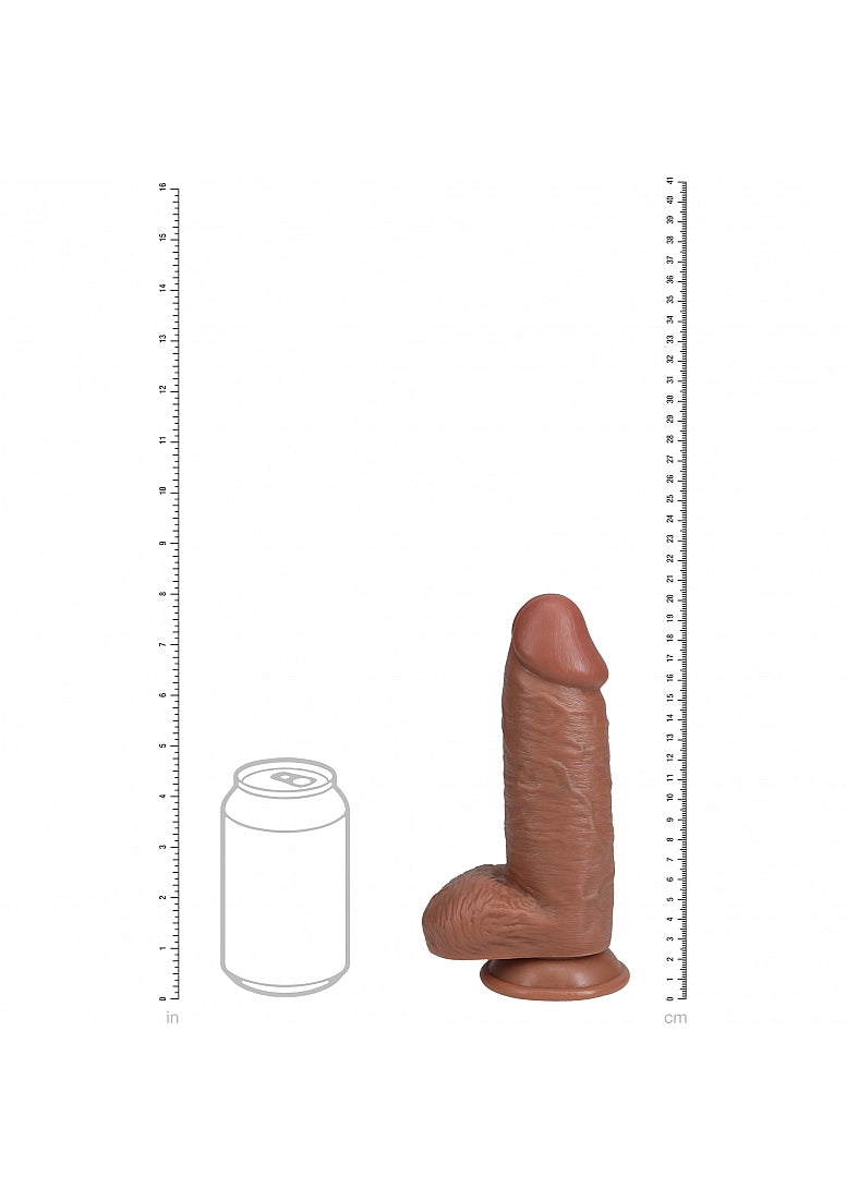 Shots Toys | REALROCK Realistic Extra Thick Dildo with Balls - 8" / 20cm - Tan