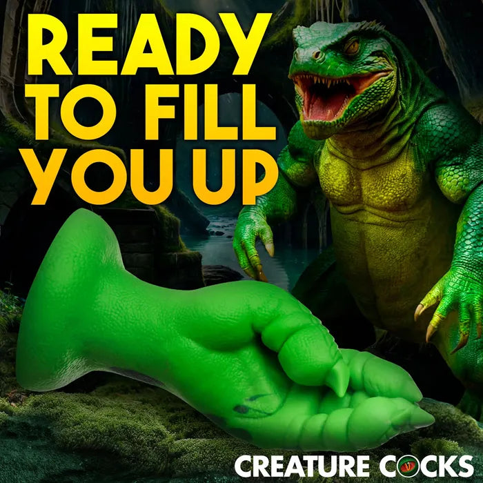 Creature Cocks Raptor Claw Fisting Silicone Dildo - Green 21.8cm Claw Fantasy Dildo