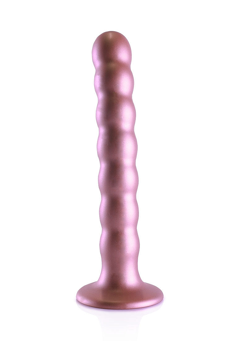 Shots Toys | OUCH! Beaded G-Spot Dildo - 6.5" / 16.5 cm - Rose Gold