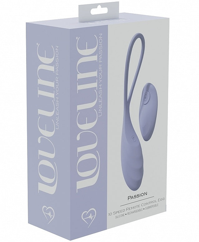 LOVELINE Passion - Lavender USB Rechargeable Vibrating Egg with Wireless Remote