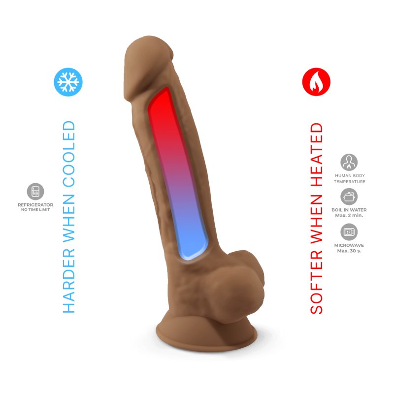 Adrien Lastic Silexd 7" Model 1 Realistic Silicone Dildo - Caramel