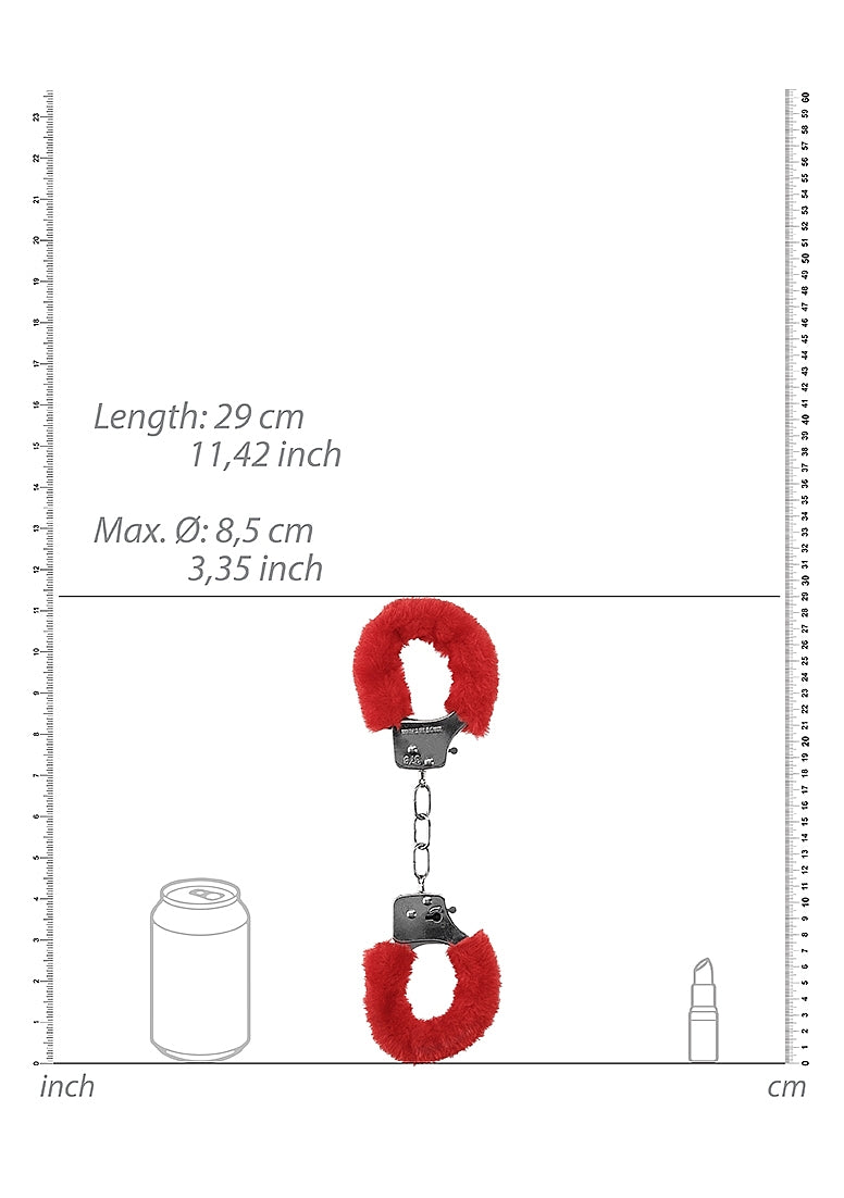 Shots Toys | OUCH! Pleasure Handcuffs Furry - Red