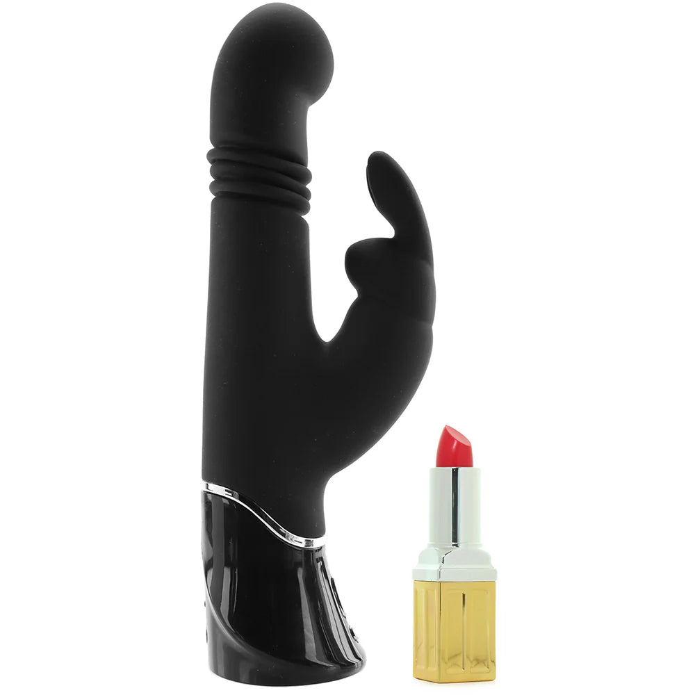 Fifty Shades of Grey Greedy Girl Rechargeable G-Spot Thrusting Rabbit Vibrator Black