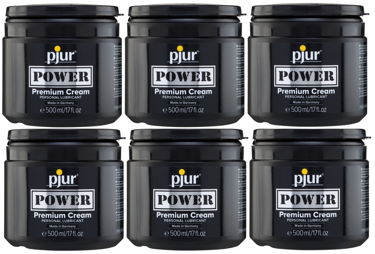 Pjur Power - Premium Hybrid Cream Personal Lubricant 6x500ml - 6 Pack