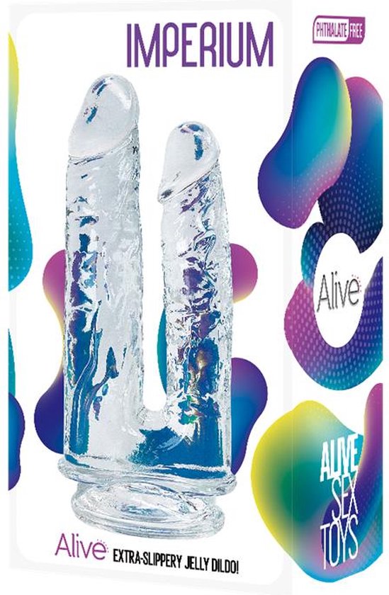 Adrien Lastic Alive Imperium 5" 4" Extra Slippery Jelly Double Dong