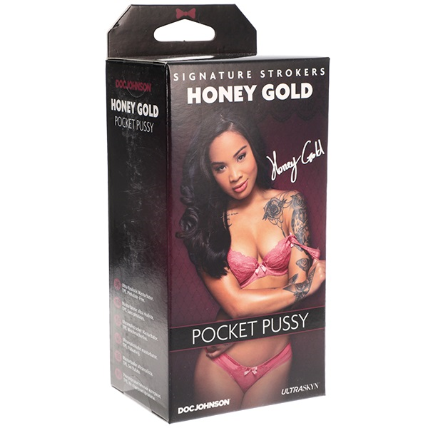 Doc Johnson Signature Strokers - Honey Gold - ULTRASKYN Pocket Pussy
