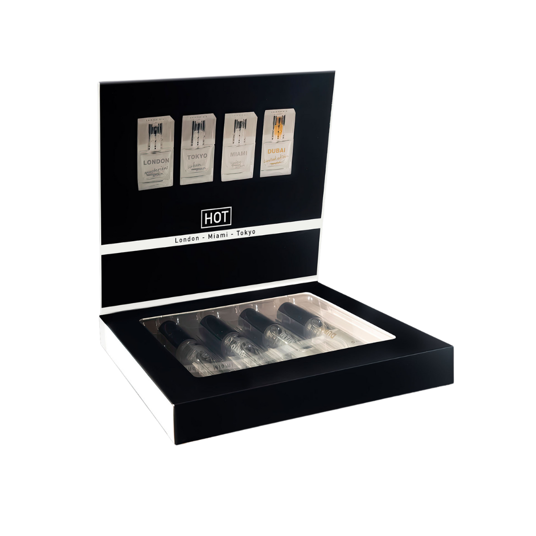 HOT Pheromone Perfume Tester Box for Men - 4x5ml - 4 Pack