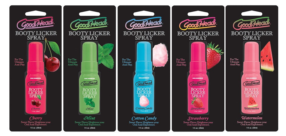 Doc Johnson GoodHead Booty Licker Spray 5 Flavors - 5x29ml - 5 Pack