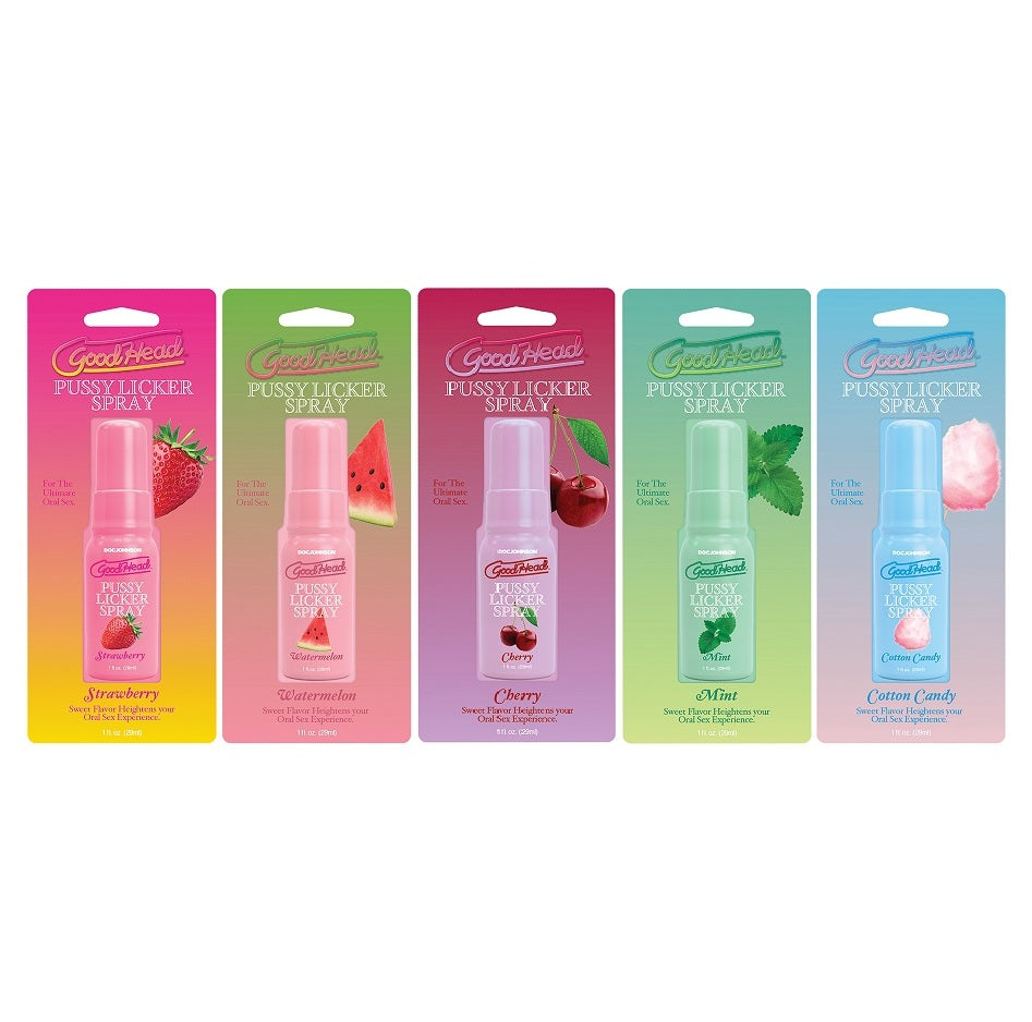 Doc Johnson GoodHead Pussy Licker Spray 5 Flavors - 5x29ml - 5 Pack