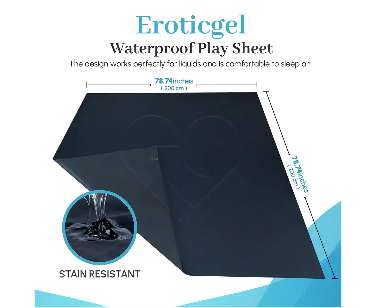 Eroticgel Waterproof Play Sheet 2m x 2m / 200cm X 200cm