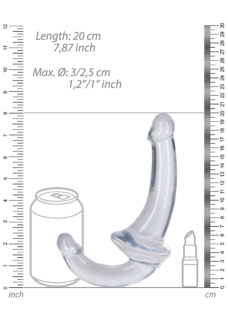 Shots Toys | REALROCK Crystal Clear 6" Strapless Strap On - Translucent
