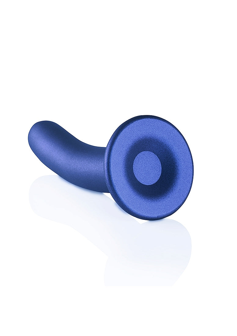 Shots Toys | OUCH! Smooth G-Spot Dildo - 6" / 14.5 cm - Metallic Blue