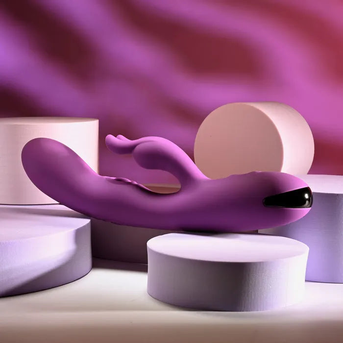 Playboy Pleasure BUSY BUNNY - Purple 22.6cm Rabbit Vibrator with Tapping Shaft