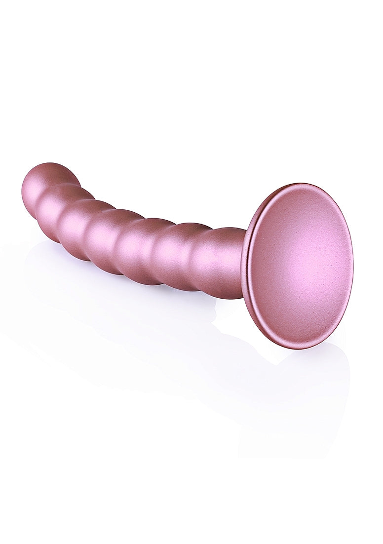 Shots Toys | OUCH! Beaded G-Spot Dildo - 6.5" / 16.5 cm - Rose Gold