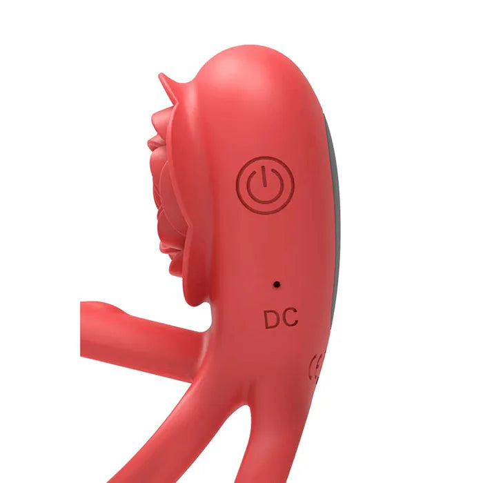 Adam & Eve VIBRATING ROSE GIRTH ENHANCER Vibrating Cock & Ball Rings