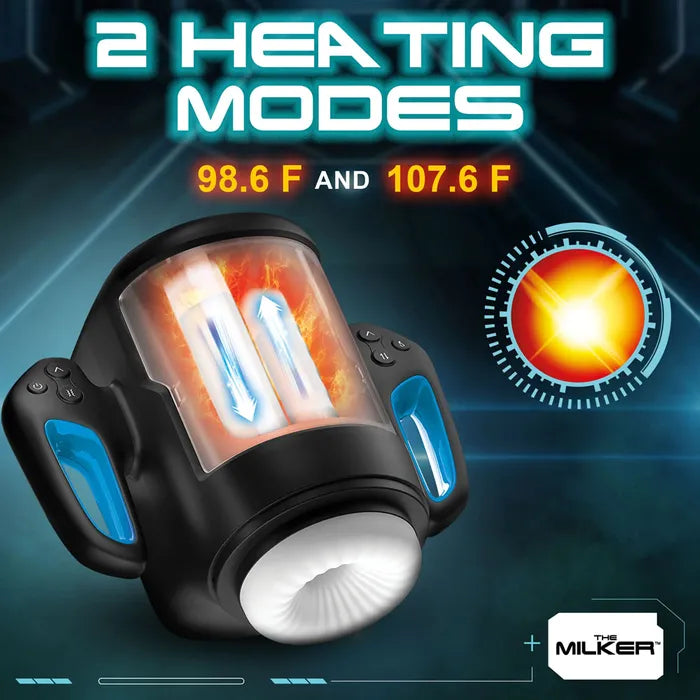 LoveBotz The Milker Cyber Milker Stroking Vibrating Heating Masturbator