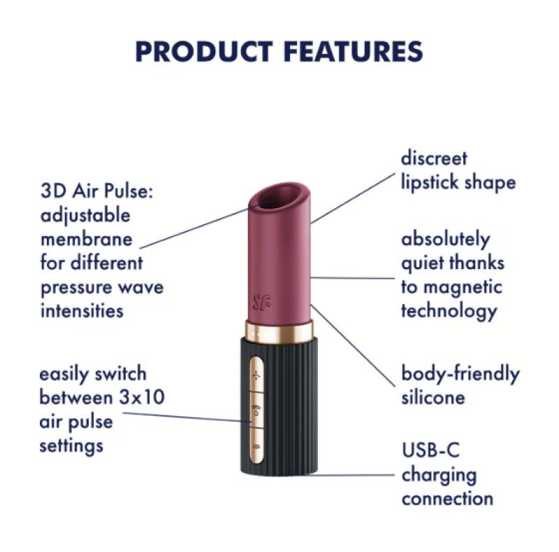 Satisfyer Pro 2 Kiss - Mini Travel 3D Air Pulse Vibrator