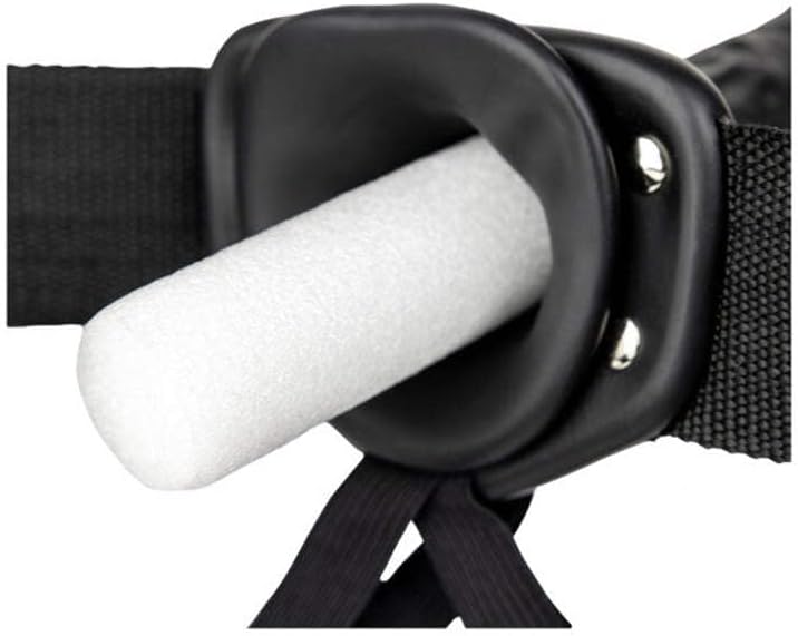 Shots Toys | REALROCK Vibrating Hollow Strap-On - 6" / 15.5cm Black