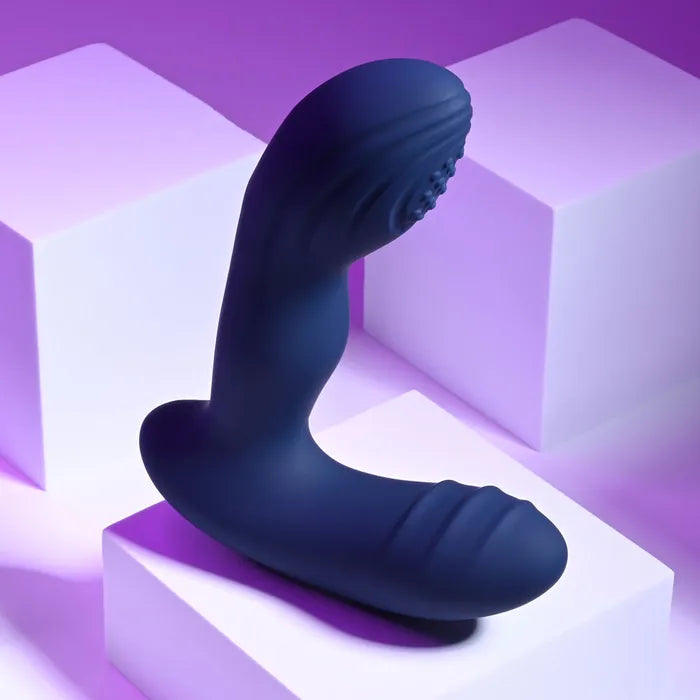 Playboy Pleasure PLEASURE PLEASER Blue Vibrating Prostate Massager Wireless Remote