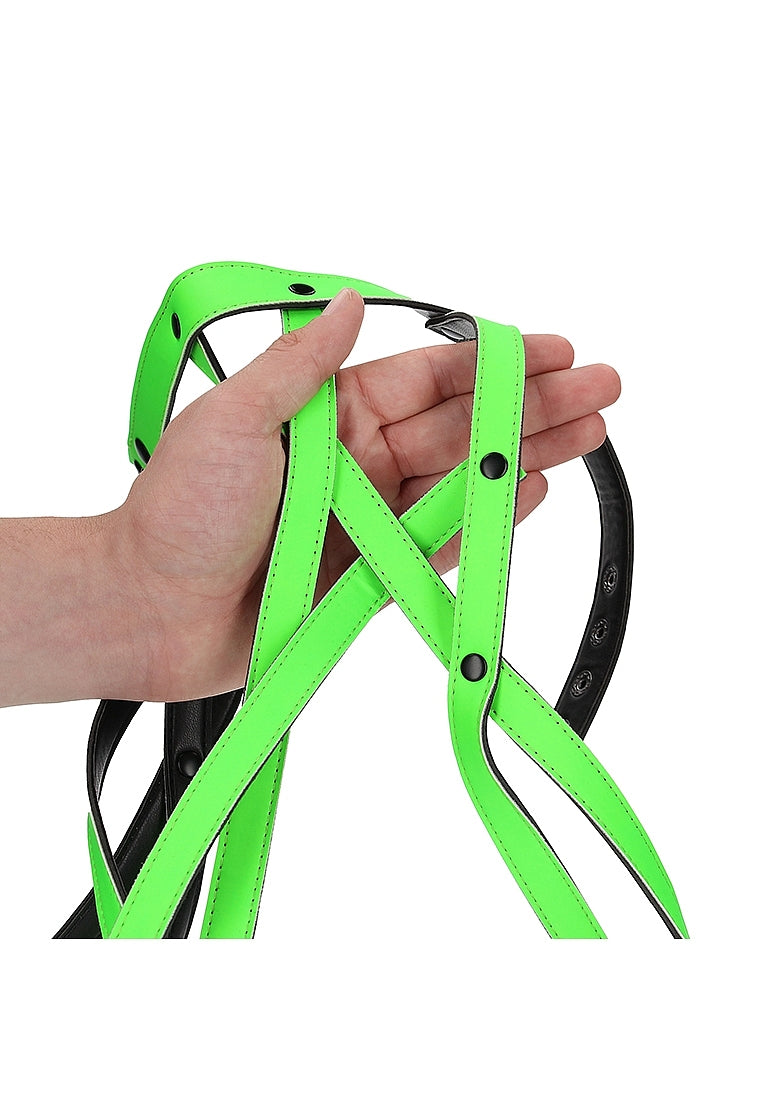 Shots Toys | OUCH! Full Body Harness - Glow in the Dark (Straps) Size S/M