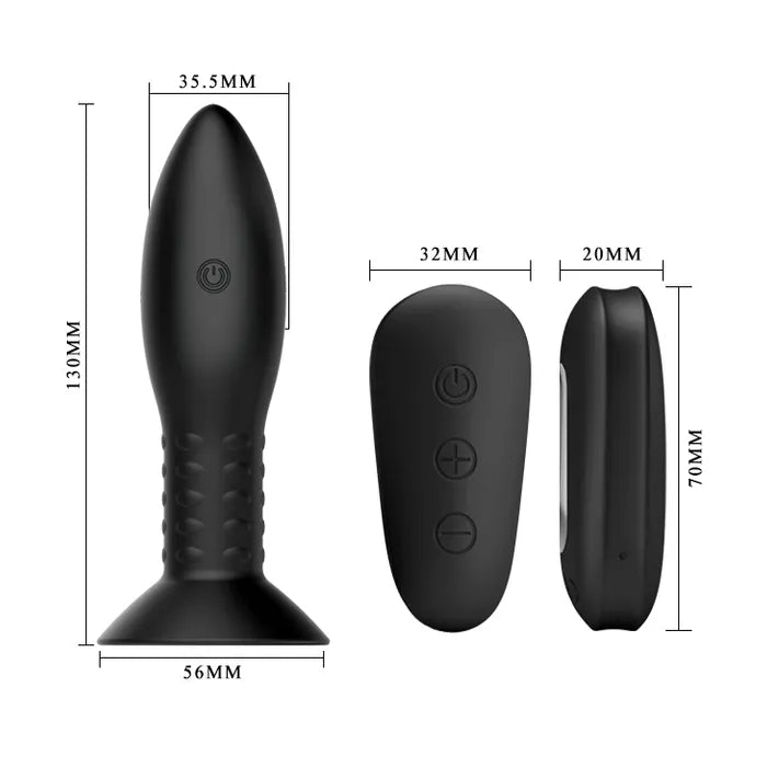 Pretty Love Mr Play Rotation Beads Anal Plug with Remote