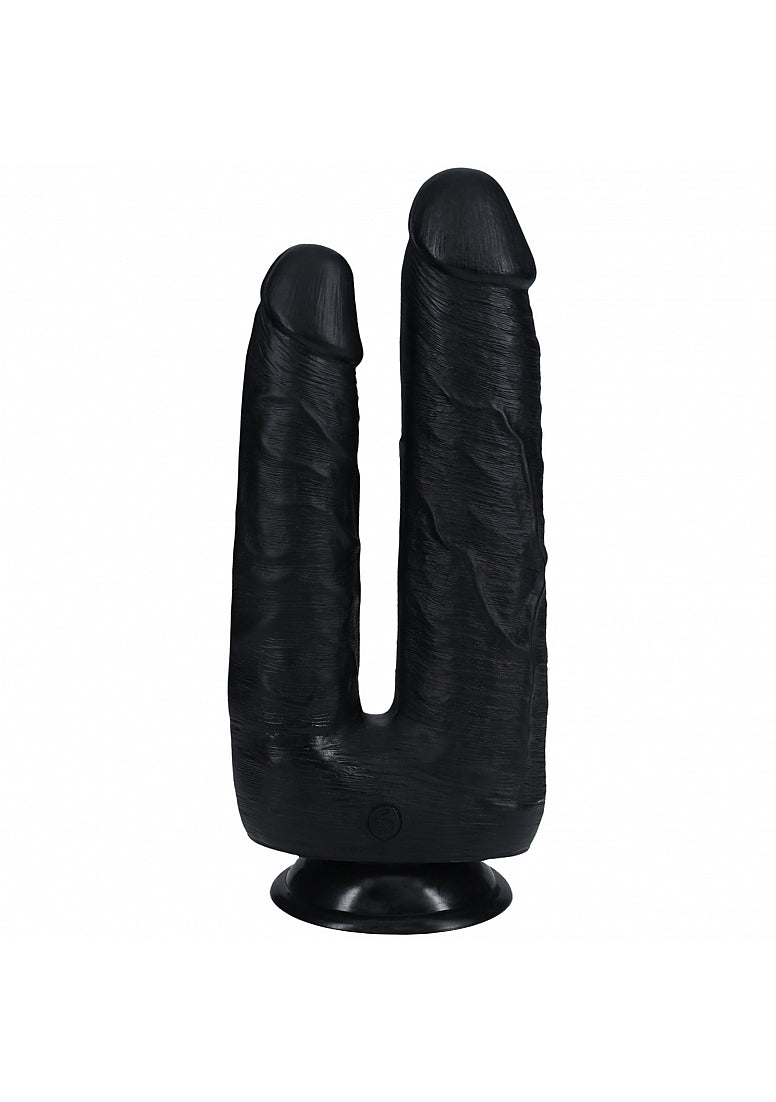 Shots Toys | REALROCK - Double Trouble 7"/8" Realistic Dildo - Black