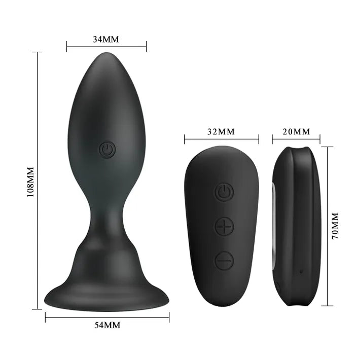 Pretty Love Mr Play Vibrating Anal Butt Plug with Remote