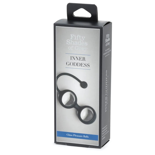 Fifty Shades of Grey Inner Goddess Glass Pleasure Balls 77g Black