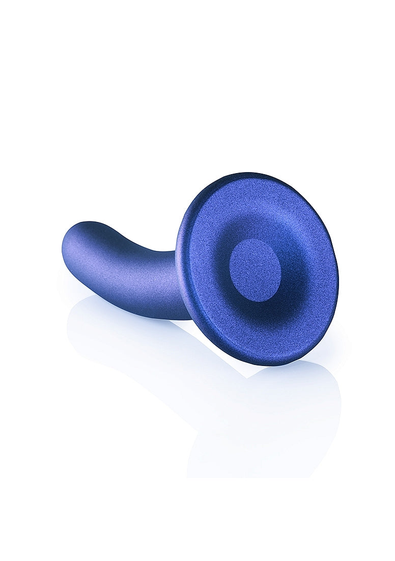 Shots Toys | OUCH! Smooth G-Spot Dildo - 5" / 12 cm - Metallic Blue