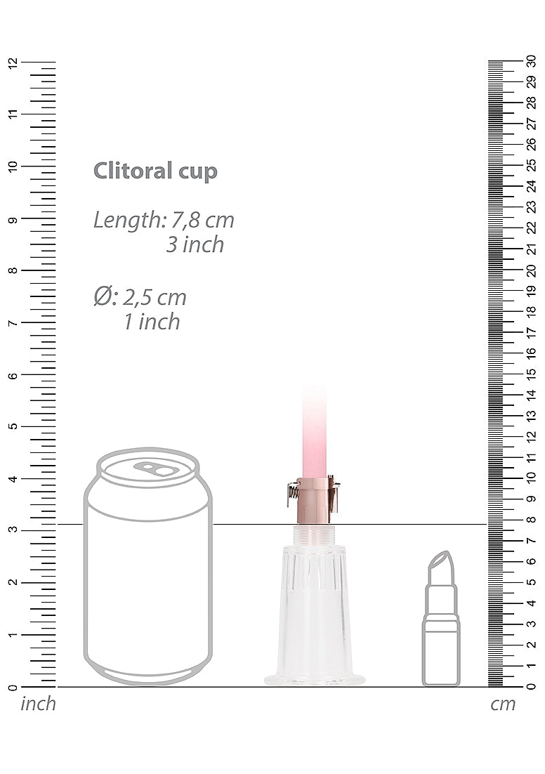 Shots Toys | PUMPED Automatic Rechargeable Clitoral and Nipple Pump Set Pink Medium