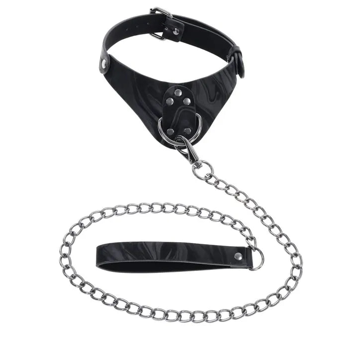 Sportsheets Velvet Noir Collar & Leash