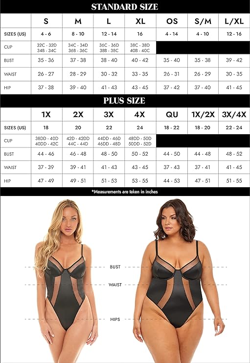 Oh La La Cheri Black Finesse Soft Cup Fitted Babydoll With Vinyl And Mesh And Matching G-String S/M or L/XL
