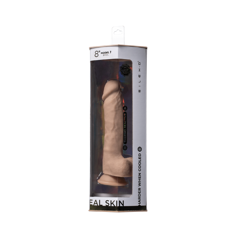 Adrien Lastic Silexd 8" Real Skin Model 1 Flesh Dildo