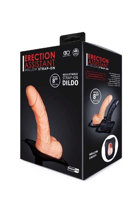 Excellent Power | Erection Assistant Hollow Strap On 8" Flesh