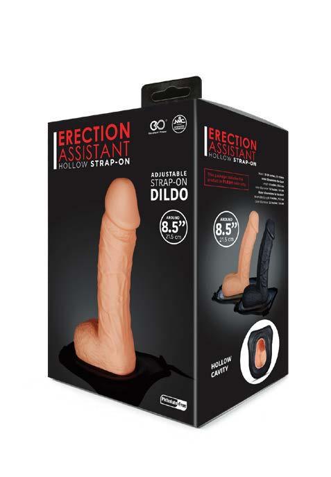 Excellent Power | Erection Assistant Hollow Strap On 8.5" Flesh